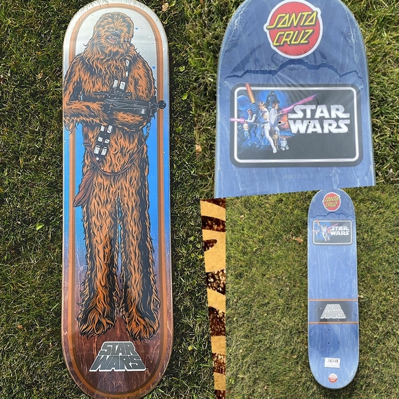 SANTA CRUZ STAR WARS CHEWBACCA SKATEBOARD DECK - BROWN - 8.26IN X 31.7IN - Picture 3 of 5